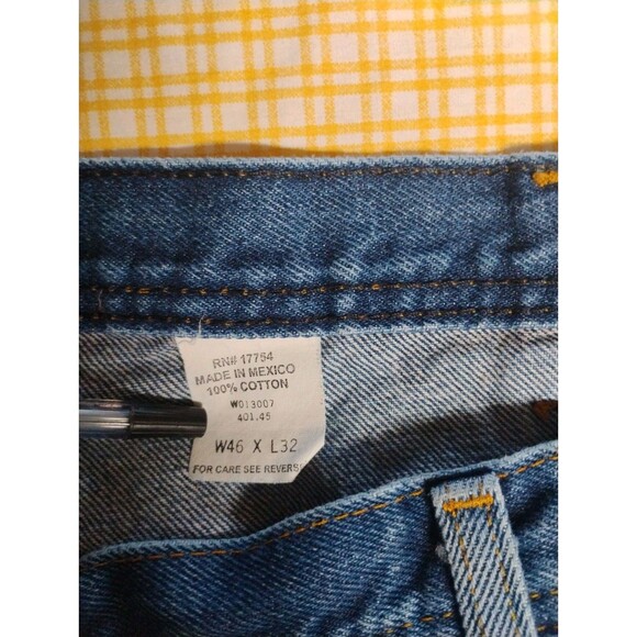 Lakin & McKey Carpenter Jeans Work Pants Mens W 46 X L32 Flaw - Picture 10 of 16